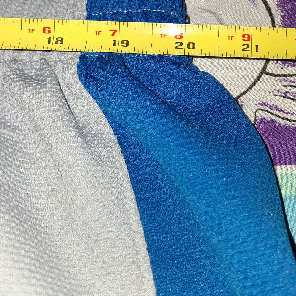 Y2K Jordan Vintage Basketball Jersey Gym Shorts Nike Detroit Lions Colorway - Picture 5 of 7
